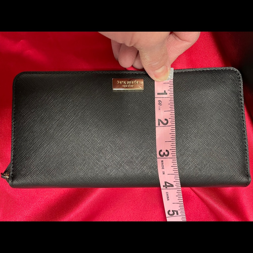 Kate Spade NWT large black purse with  wallet - Picture 6 of 11